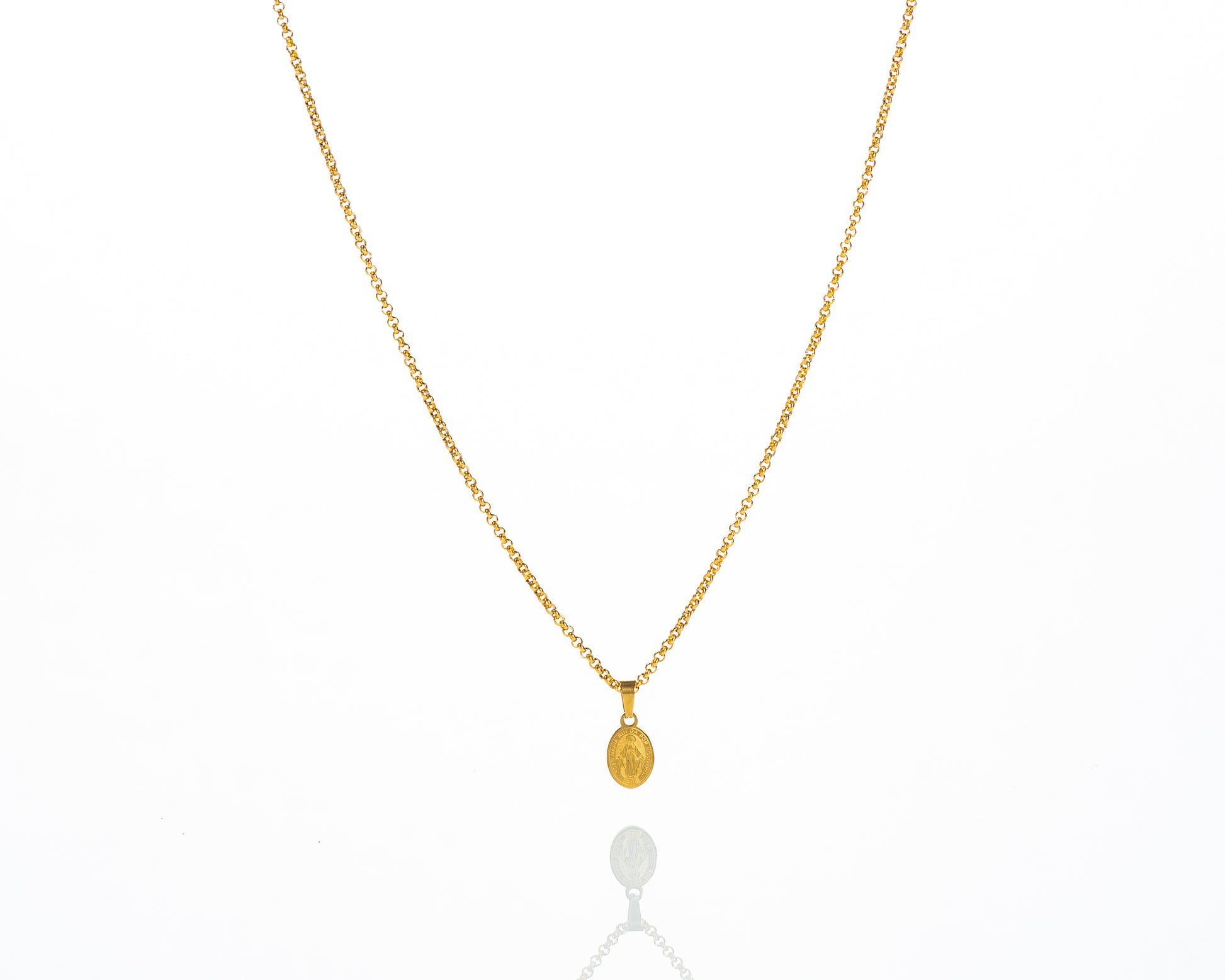 Cadena virgen maría Gold