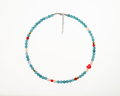 Collar de piedras Blue Love