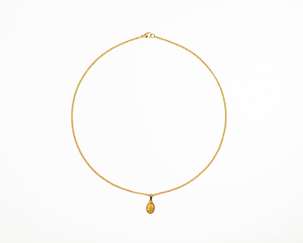 Cadena virgen maría Gold