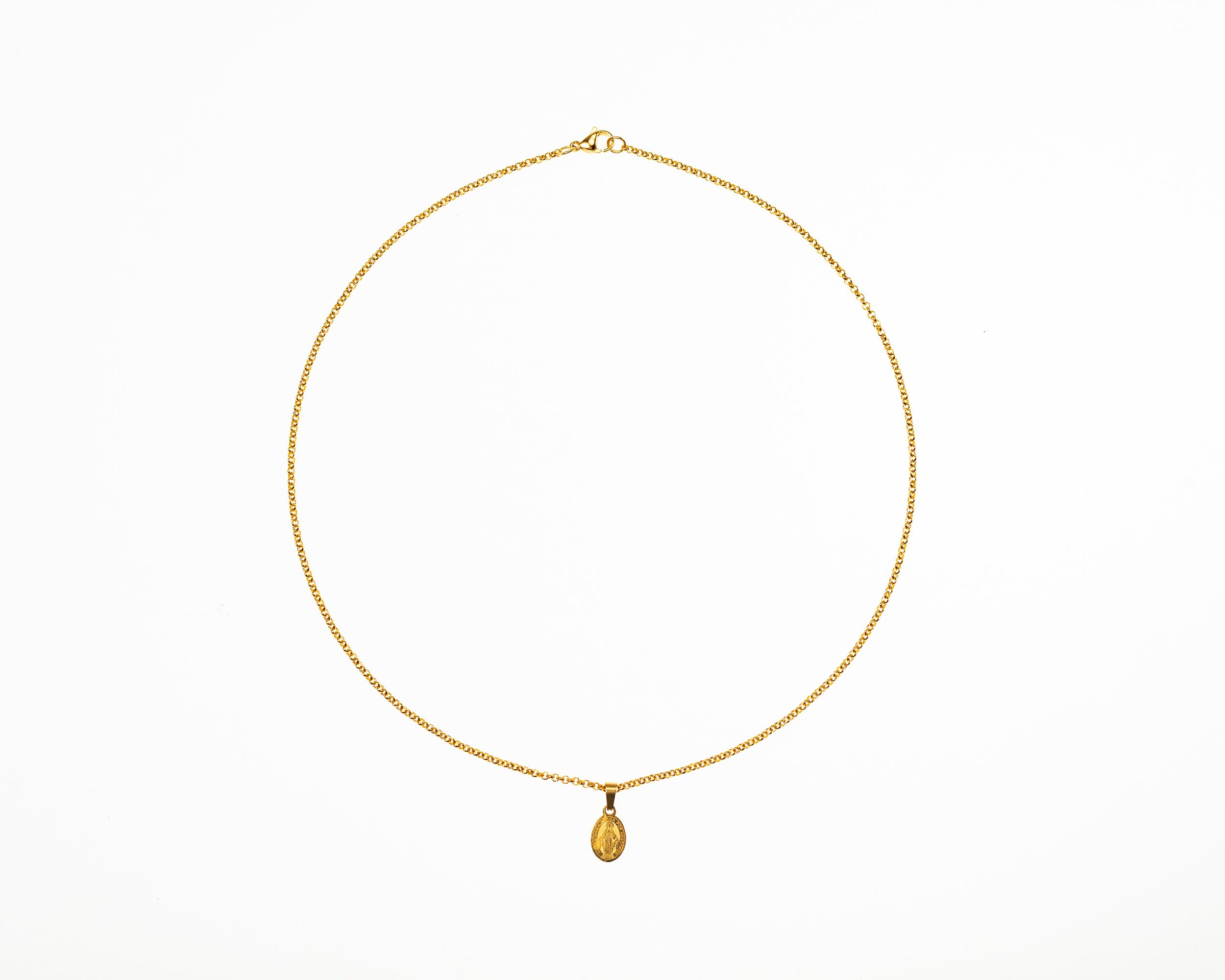 Cadena virgen maría Gold