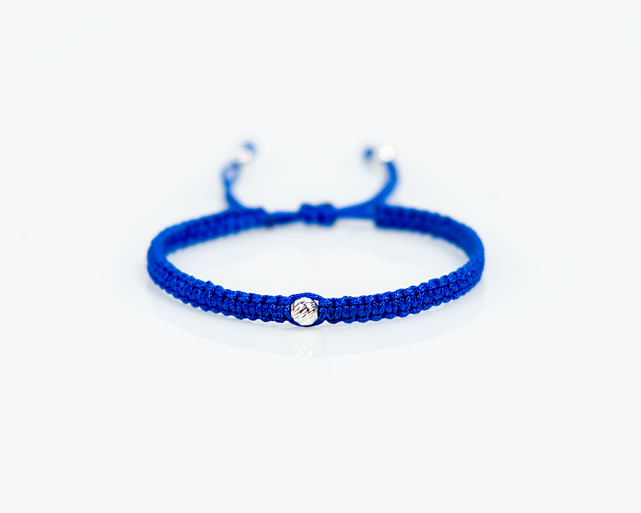 Brazalete macramé Azul