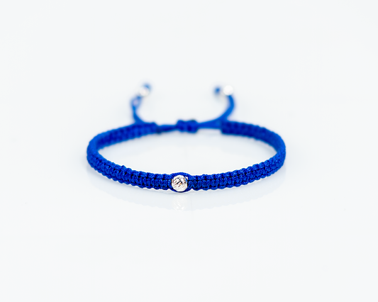 Brazalete macramé Azul