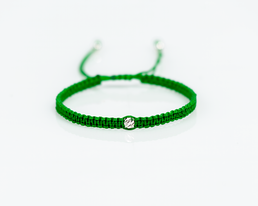 Brazalete macramé verde