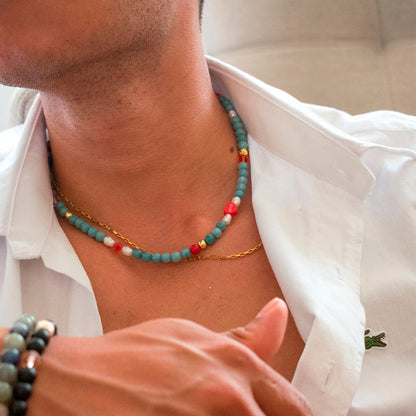 Collar de piedras Blue Love