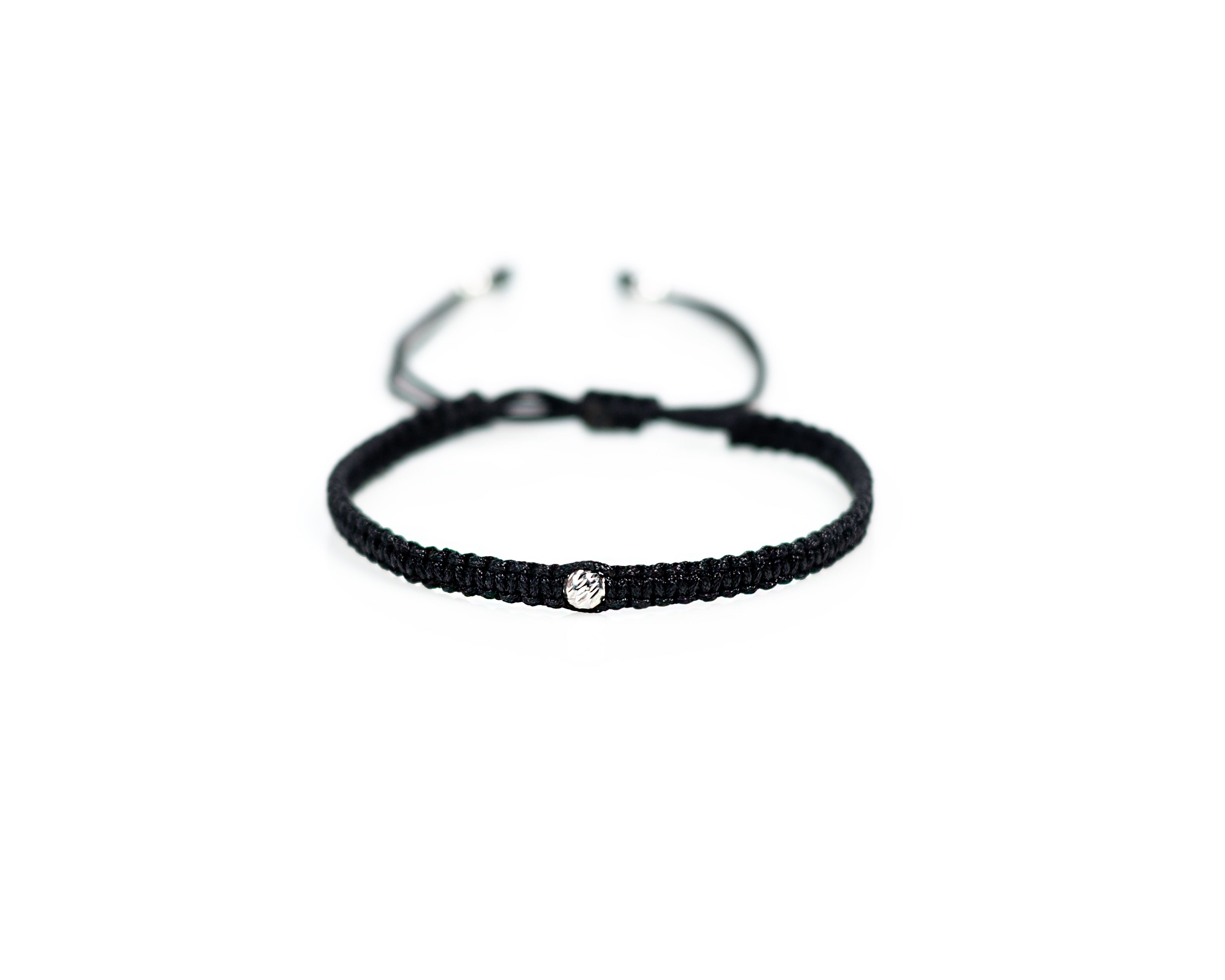 Brazalete macramé negro