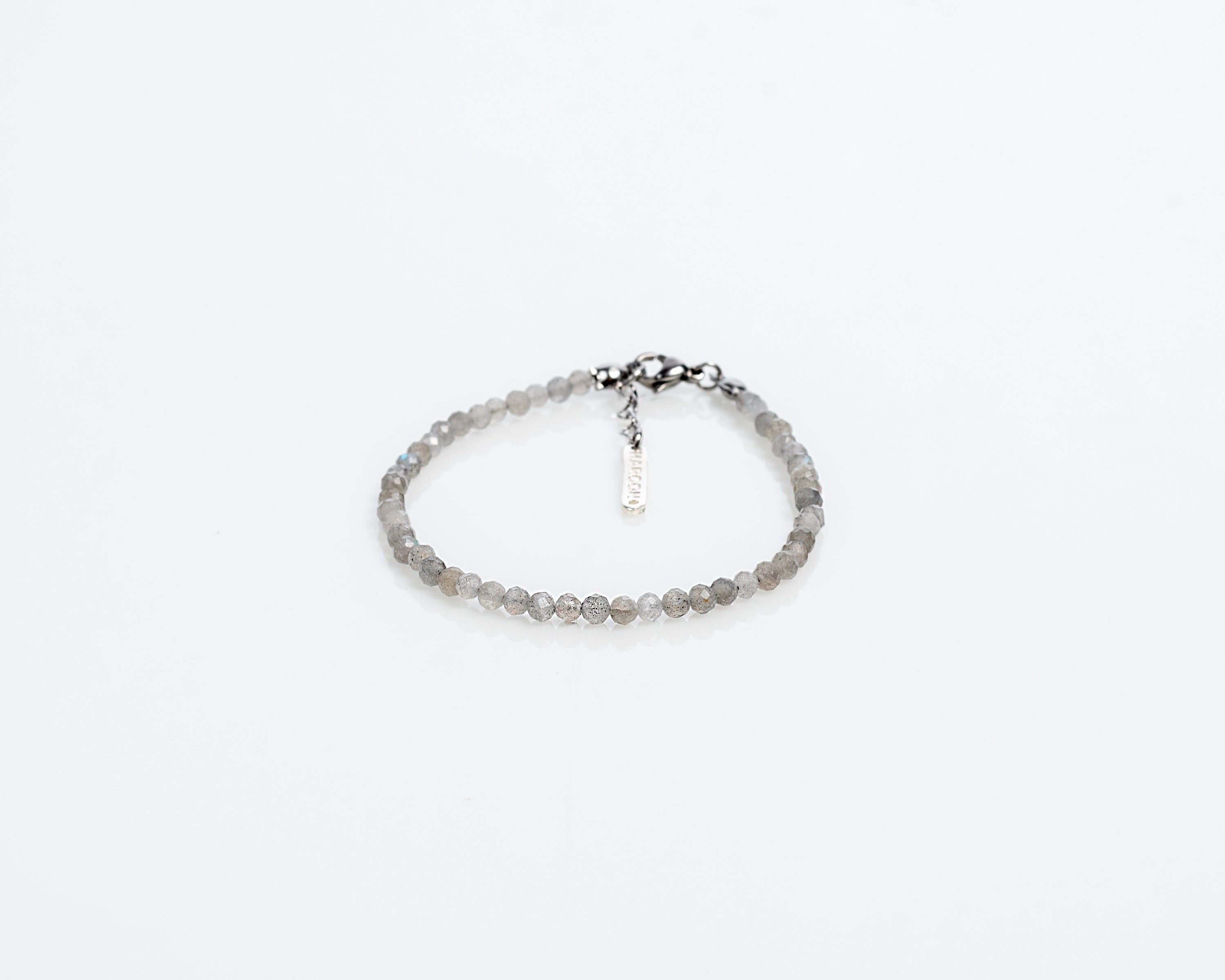 Brazalete minimal ágatas Gray