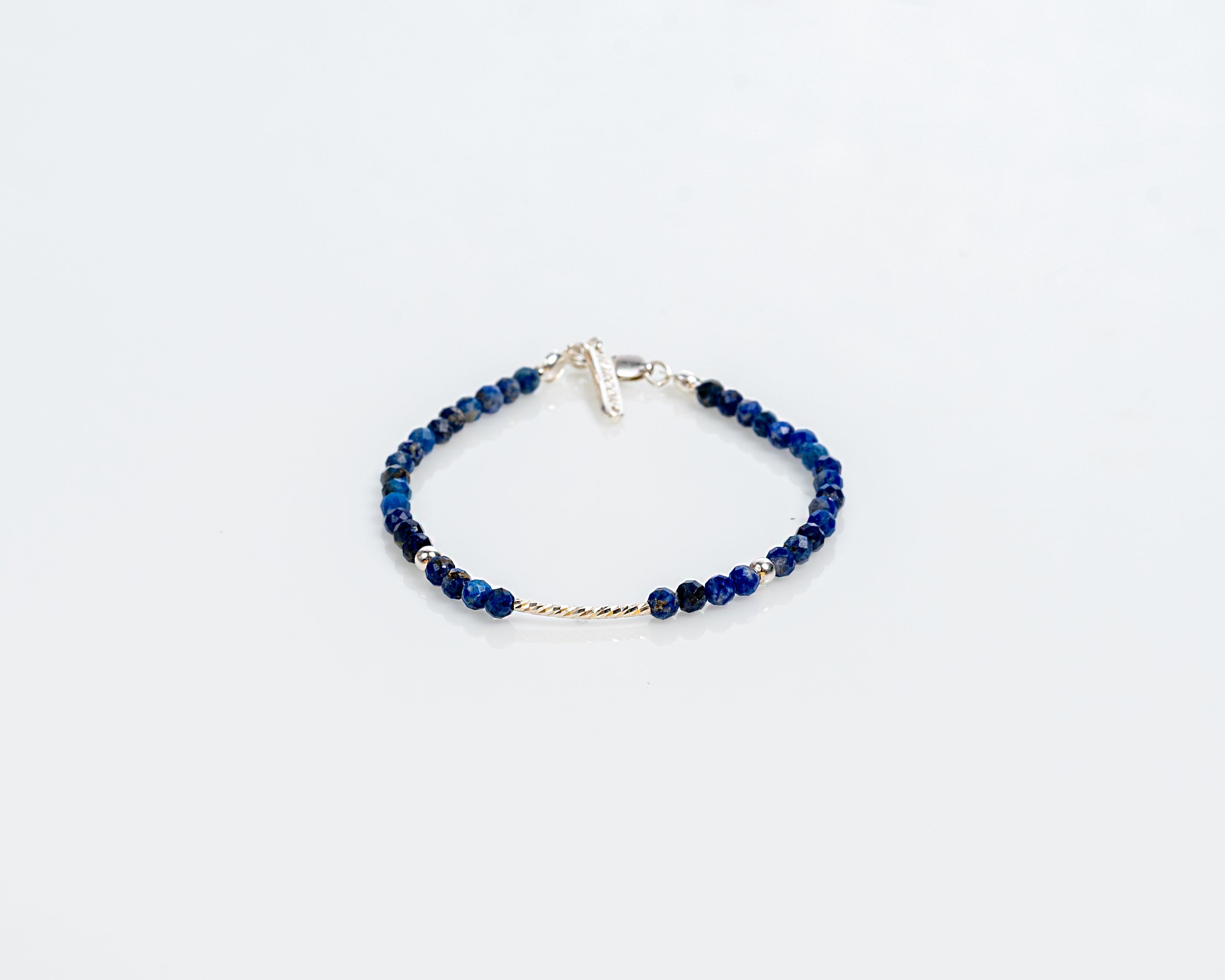 Brazalete minimal ágatas Blue