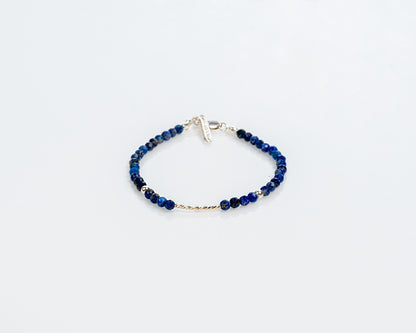 Brazalete minimal ágatas Blue